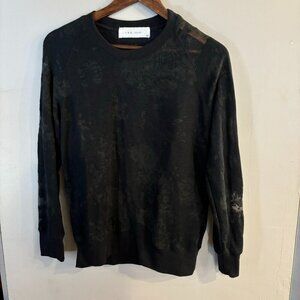IRO JEANS Women's Black Distressed Crewneck Sweatshirt Size M